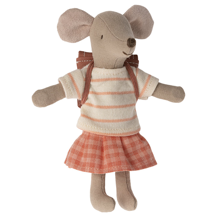 Maileg Tricycle Mouse, Big Sister - Coral image 0