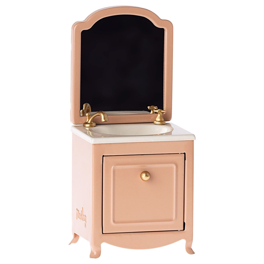 Maileg Sink with Mirror - Dark powder image 0