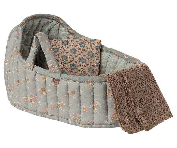 Maileg Carry Cot, Large - Blue image 0