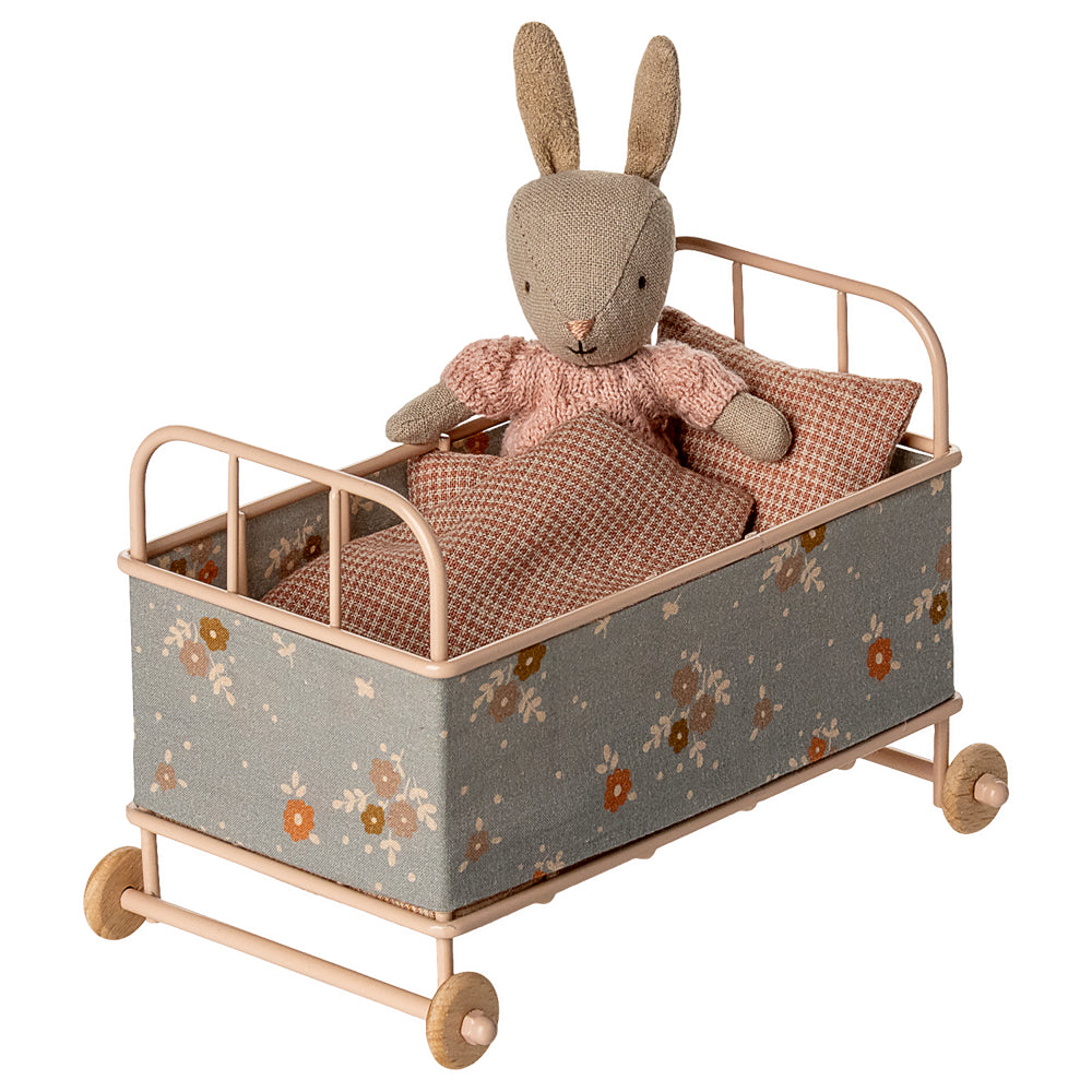 Maileg Cot bed, Micro - Powder image 1
