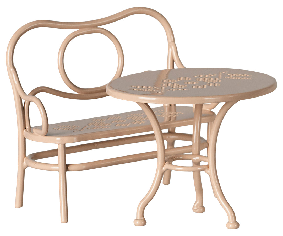 Maileg Café Set, Mouse, Big - Pale Pink image 0