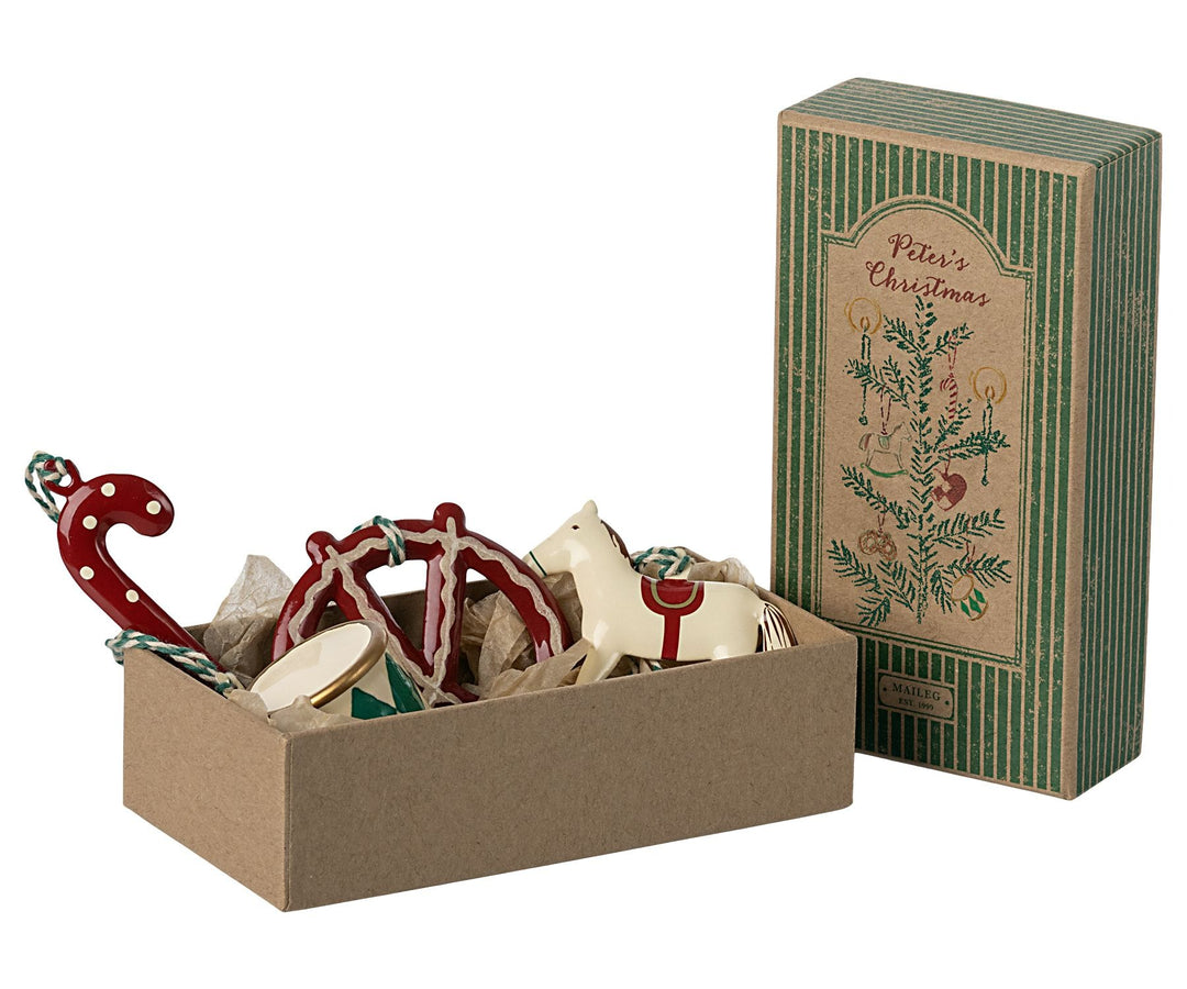 Maileg Metal Ornament Set - Peter&