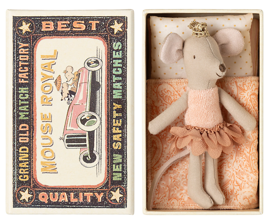 Maileg Princess Mouse, Little Sister in Matchbox image 0