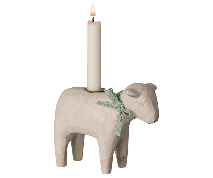 Maileg Candle Holder, Lamb - Mint image 1