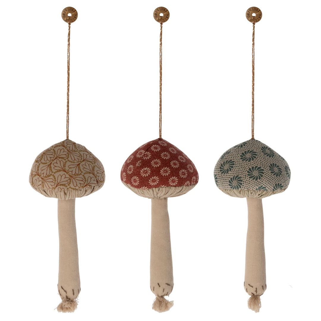 Maileg Mushroom Ornament - Set of 3 image 0