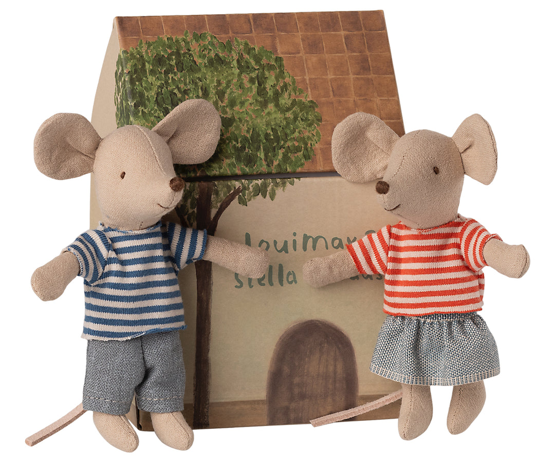 Maileg LouiMax &amp; Stella, Little sister and brother mice image 5