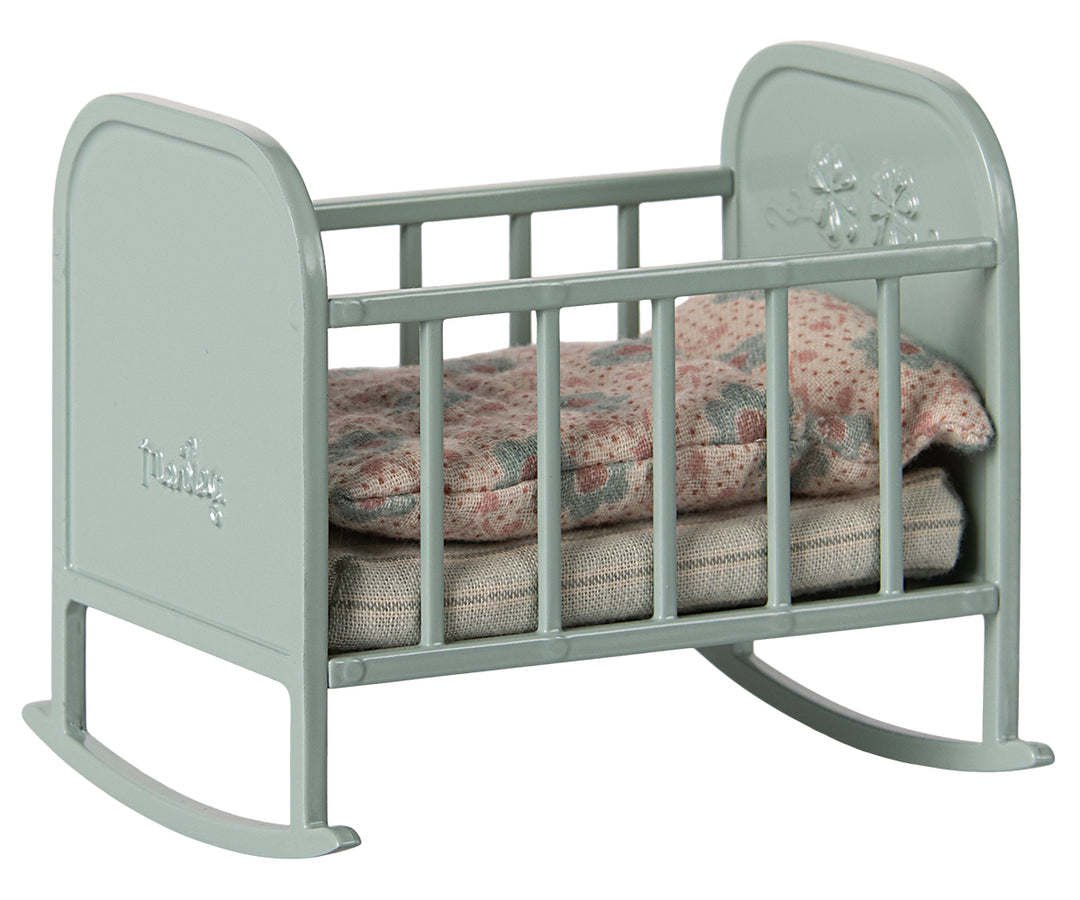 Maileg Cradle, MY - Blue Mint image 0