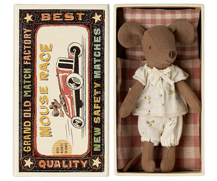 Maileg Big Sister Mouse in Box - Pyjamas image 0