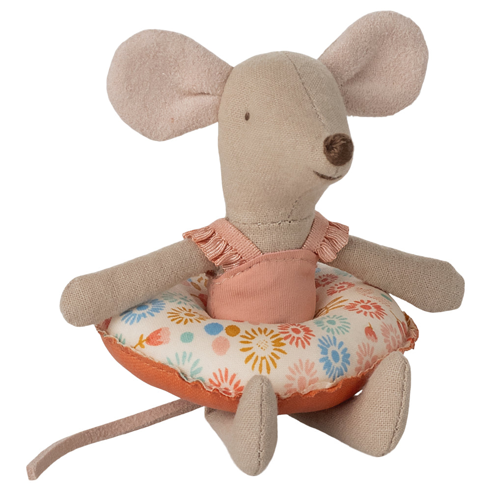 Maileg Beach Mouse with Float, Little Sister - Flower image 2