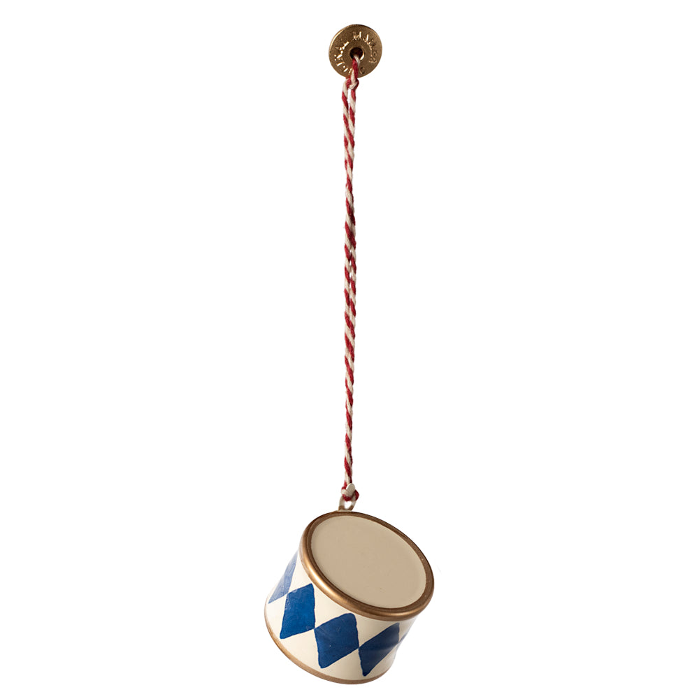 Maileg Metal Ornament, Small Drum - Dark Blue image 0