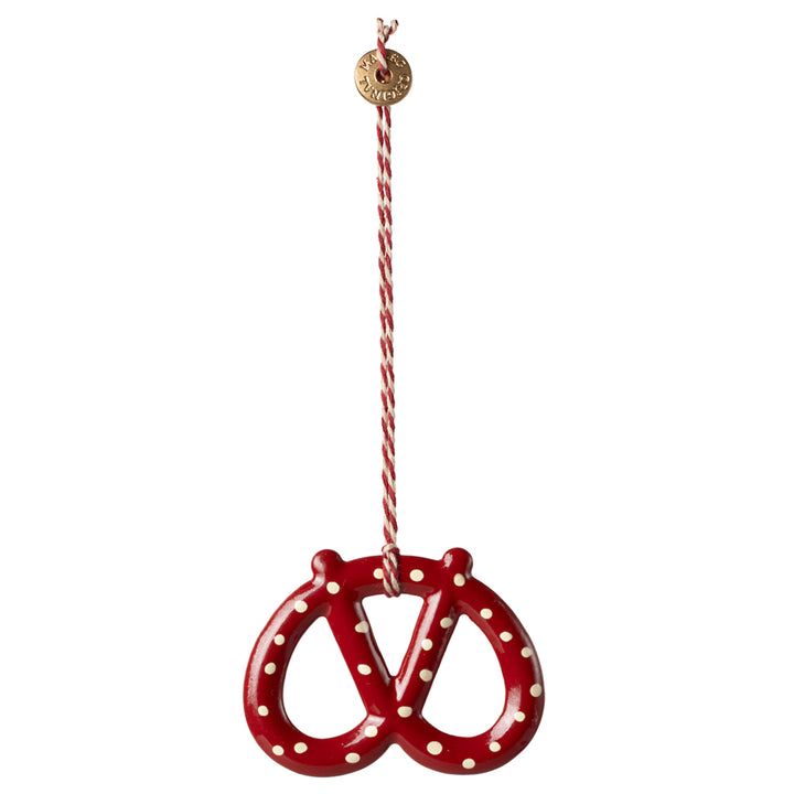 Maileg Metal Ornament, Pretzel - Dot image 0
