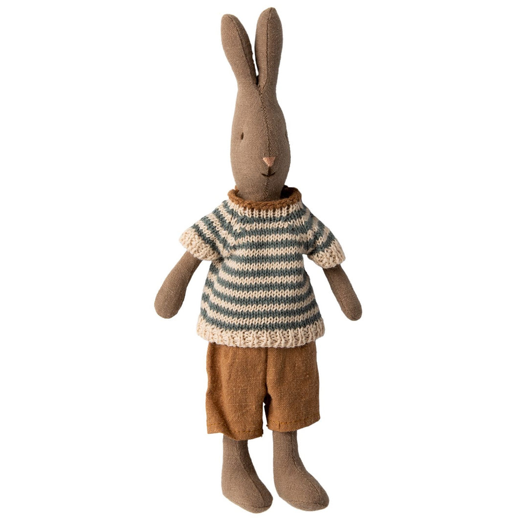 Maileg Rabbit Size 1, Dusty Brown - Shirt and Shorts image 0