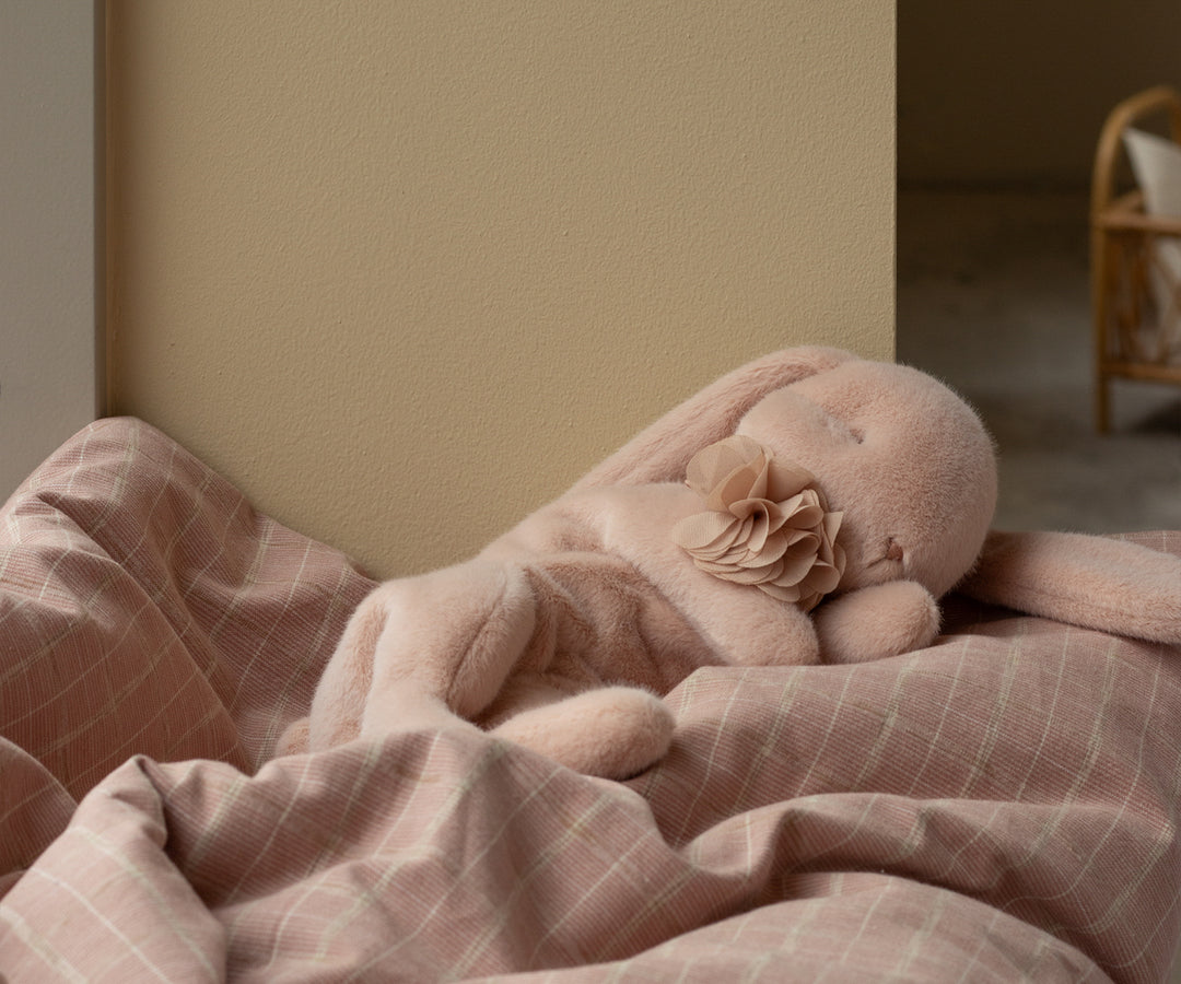 Maileg Sleeping Bunny Plush, Small - Soft Brown image 2