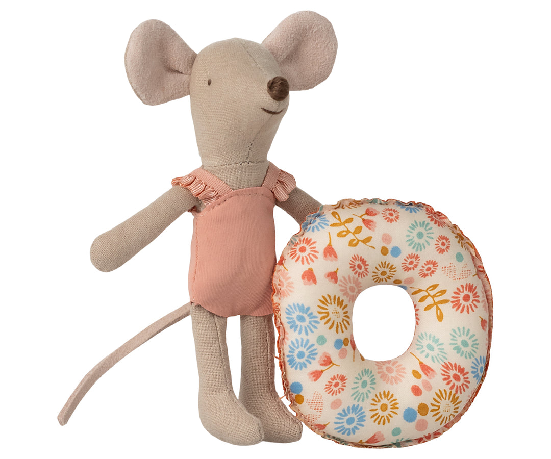 Maileg Beach Mouse with Float, Little Sister - Flower image 0