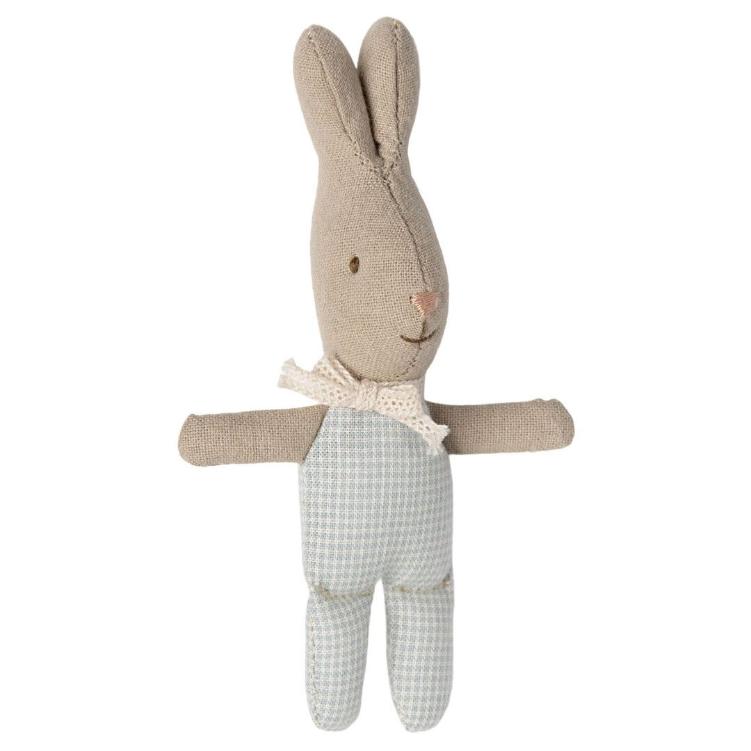 Maileg Rabbit, My - Light Blue Check image 0