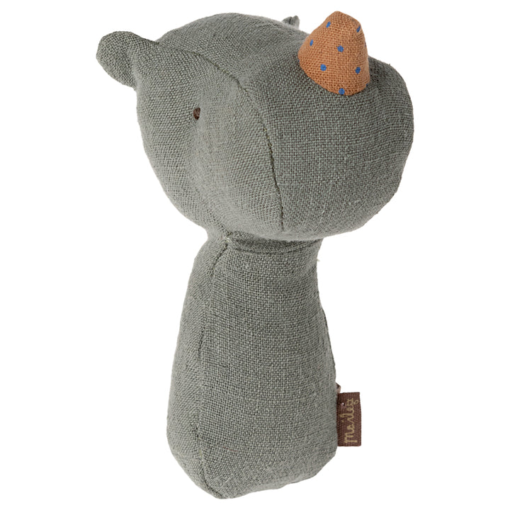 Maileg Lullaby Friends, Rhino Rattle - Pine image 0