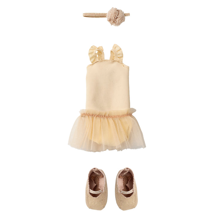 Maileg Ballet suit and skirt cream, Size 2 image 0