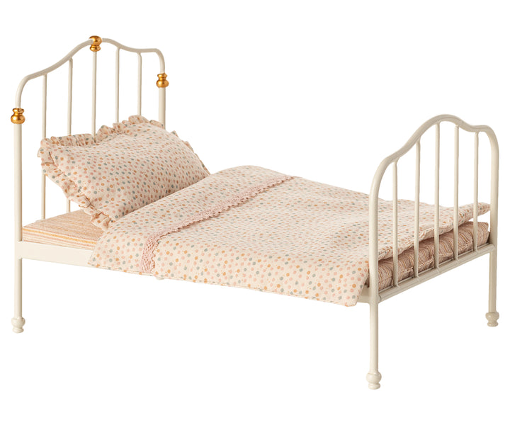 Maileg Vintage Bed, Mouse - Off-White image 0