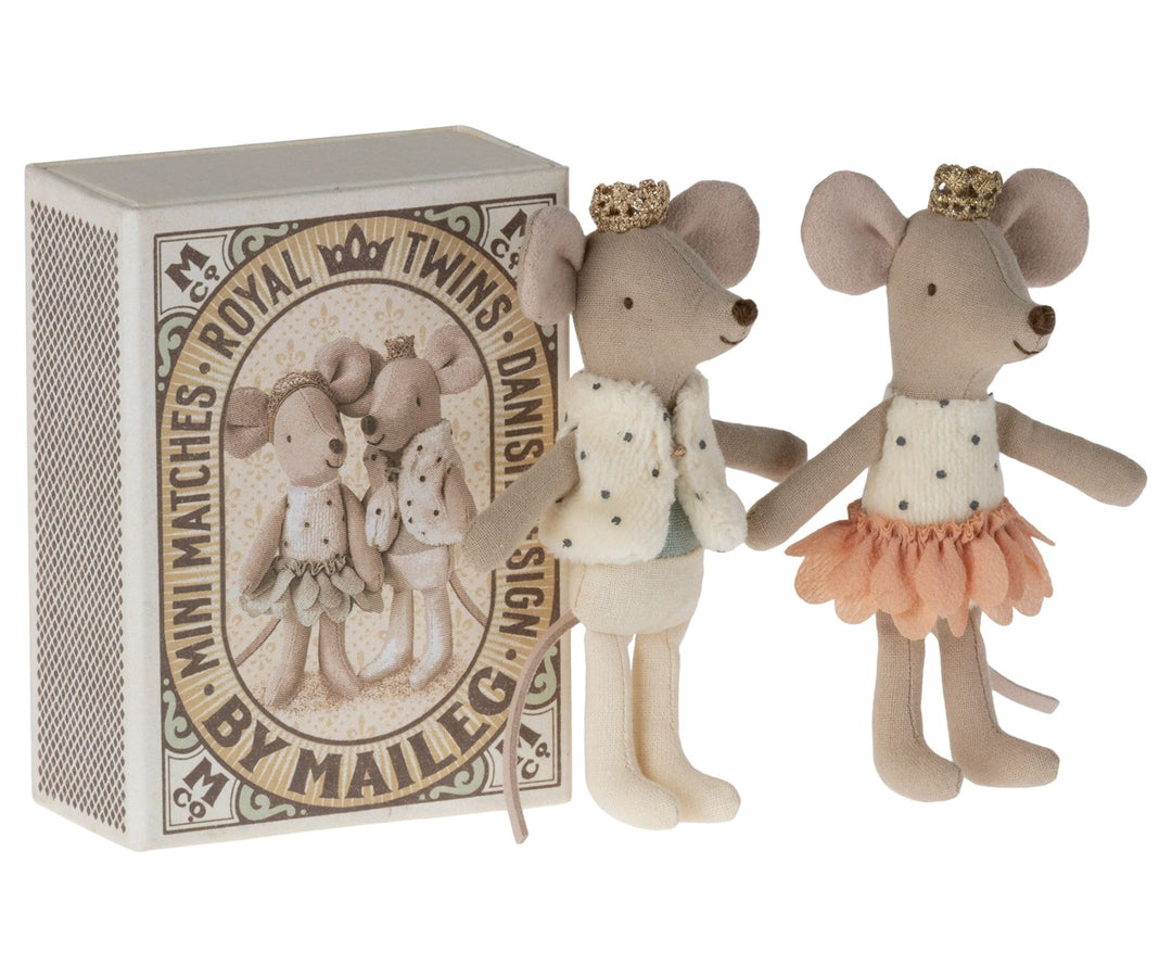 Maileg Royal Twins in Matchbox - Rose image 0