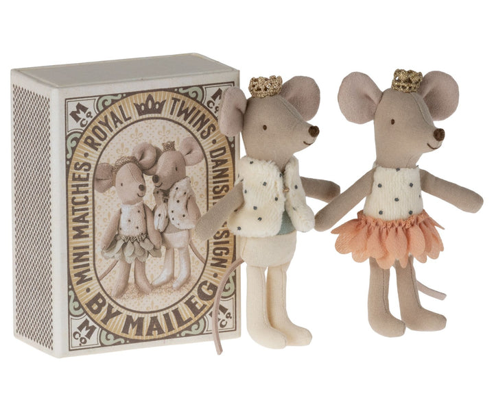 Maileg Royal Twins in Matchbox - Rose image 0