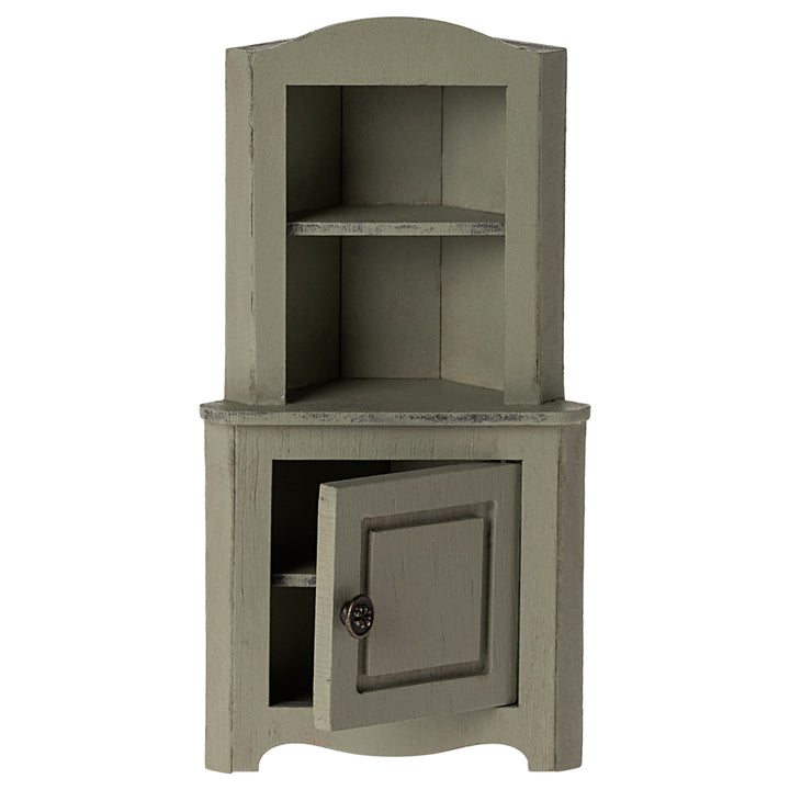 Maileg Corner Cabinet, Mouse - Light Green image 1