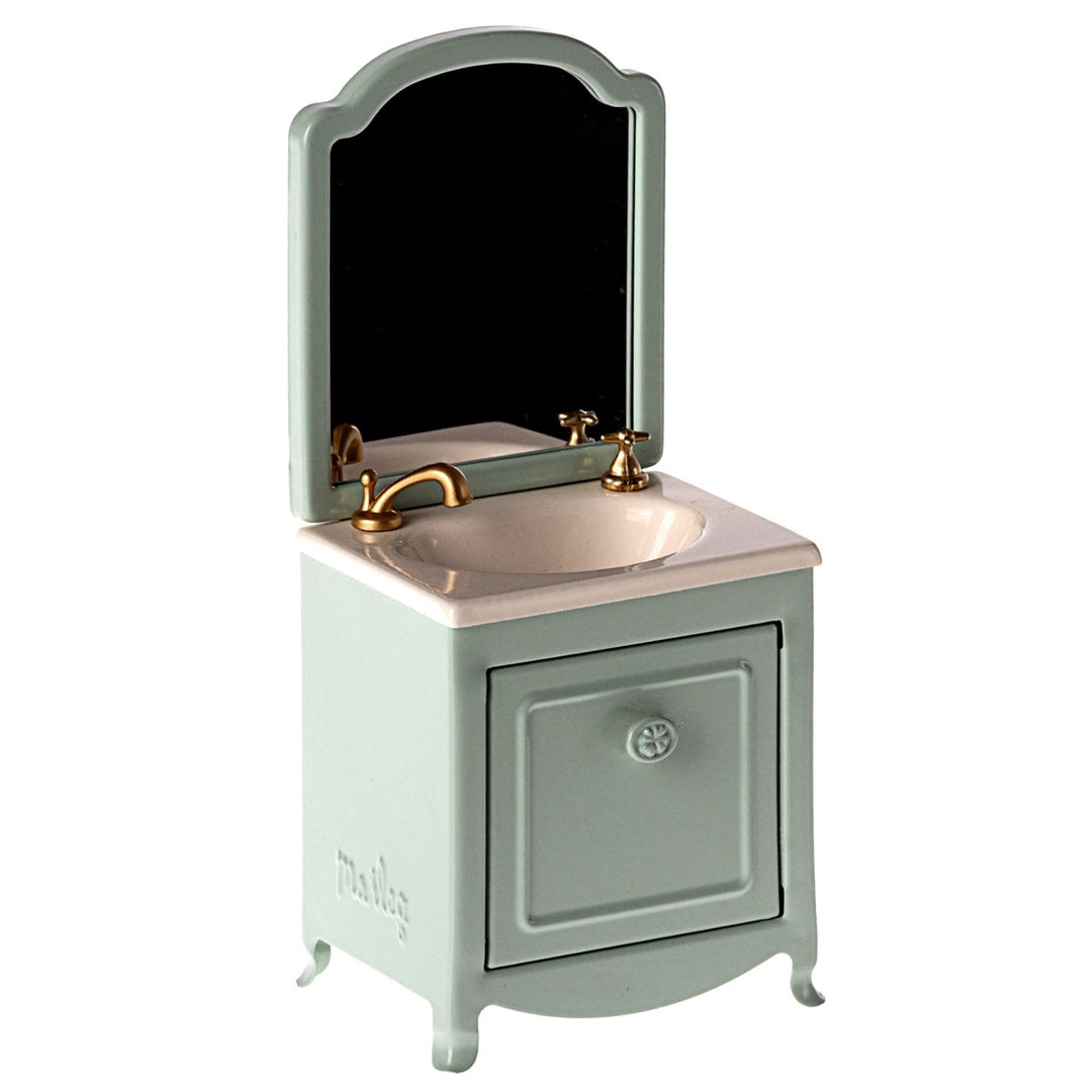Maileg Sink Dresser, Mouse - Mint image 0