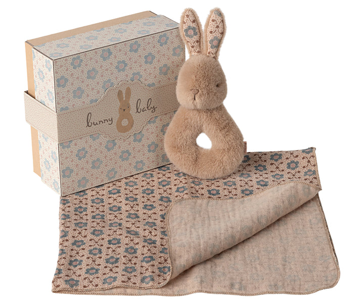 Maileg Rabbit Rattle Set - Cream image 0