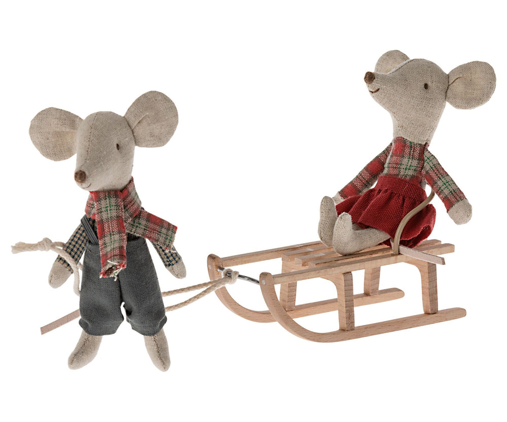 Maileg Sled, Mouse image 1